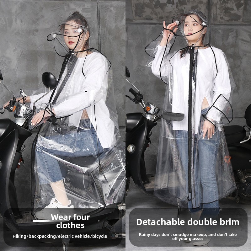 Şeffaf EVA Yağmurluk Kapüşonlu - Cycling Commute Rain incelemesi ve fiyatı
