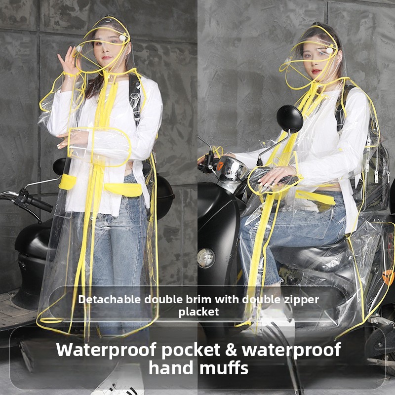 Şeffaf EVA Yağmurluk Kapüşonlu - Cycling Commute Rain incelemesi ve fiyatı