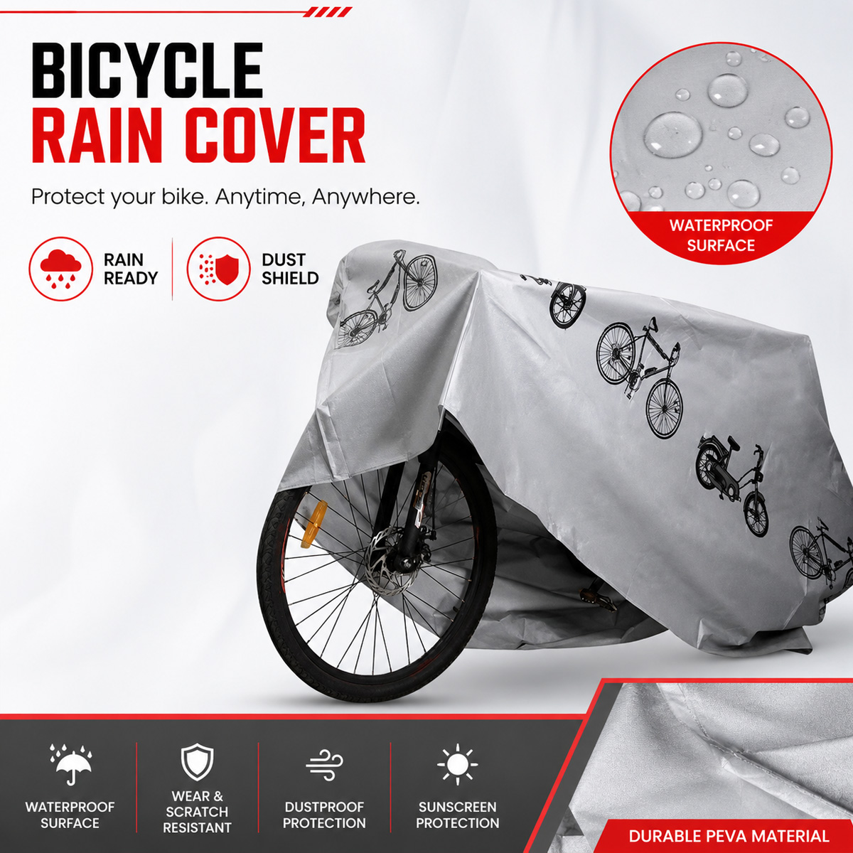 PINMOAP Evrensel Bisiklet Yağm - Cycling Commuter Bag incelemesi ve fiyatı