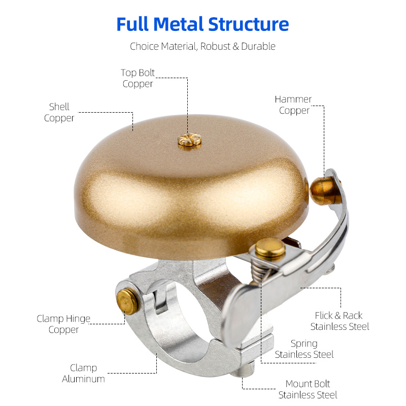 Deemount Klasik Döngüsü Pirinç - Bell Handlebar Ring incelemesi ve fiyatı